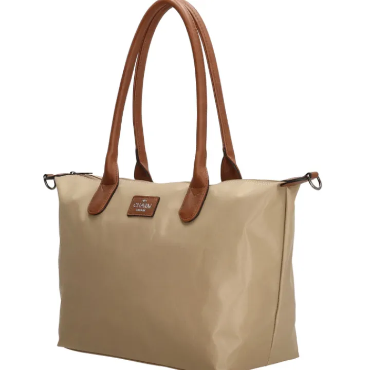 Shoppers|Schoudertassen>Charm London Buckingham Shopper zand