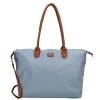 Dames Schooltassen|Schooltas Shoppers>Charm London Buckingham Shoulderbag steelblue