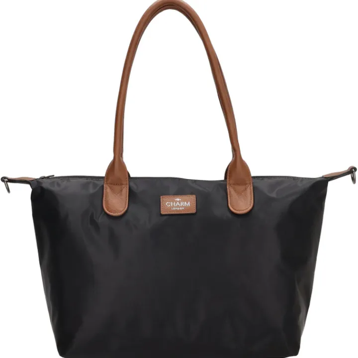 Shoppers|Schoudertassen>Charm London Buckingham Shopper zwart
