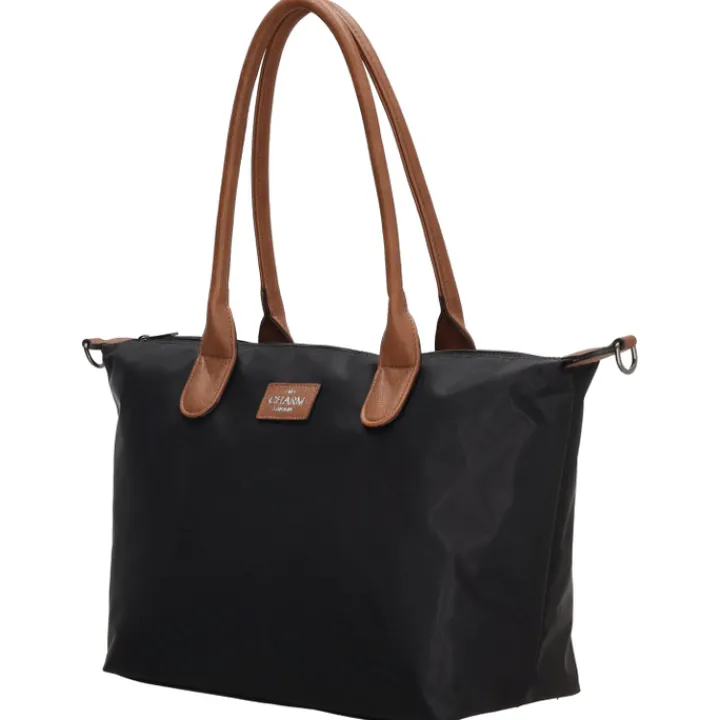 Shoppers|Schoudertassen>Charm London Buckingham Shopper zwart