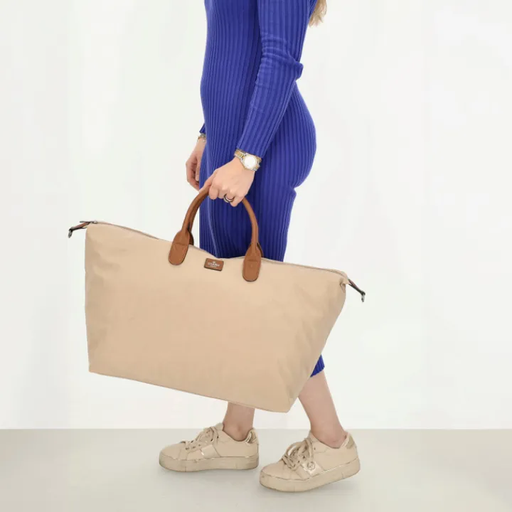 Dames Reistassen|Weekendtassen>Charm London Buckingham Travelbag sand