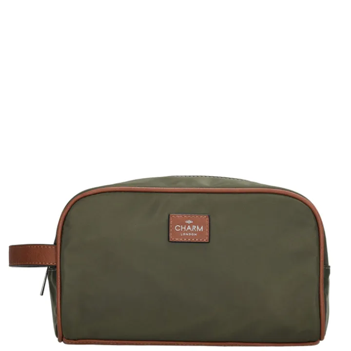Toilettassen>Charm London Buckingham Toiletbag olivegreen
