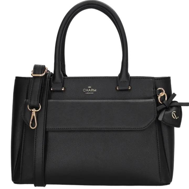 Schoudertassen|Handtassen>Charm London Cambridge Handbag black