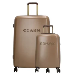 Koffersets|Reiskoffers>Charm London Capetown Trolley Set taupe