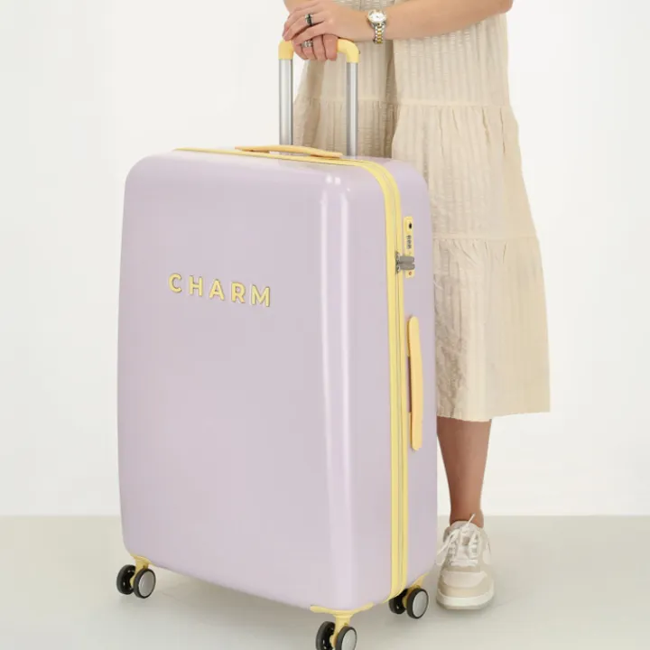 Lichtgewicht Koffers|Harde Koffers>Charm London Capetown Trolley L lila