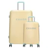 Koffersets|Reiskoffers>Charm London Capetown Trolley Set soft yellow