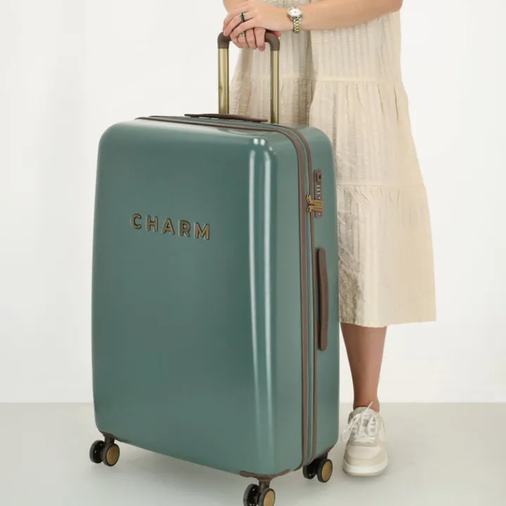 Reistrolleys|Reiskoffers>Charm London Capetown Trolley L darkgreen