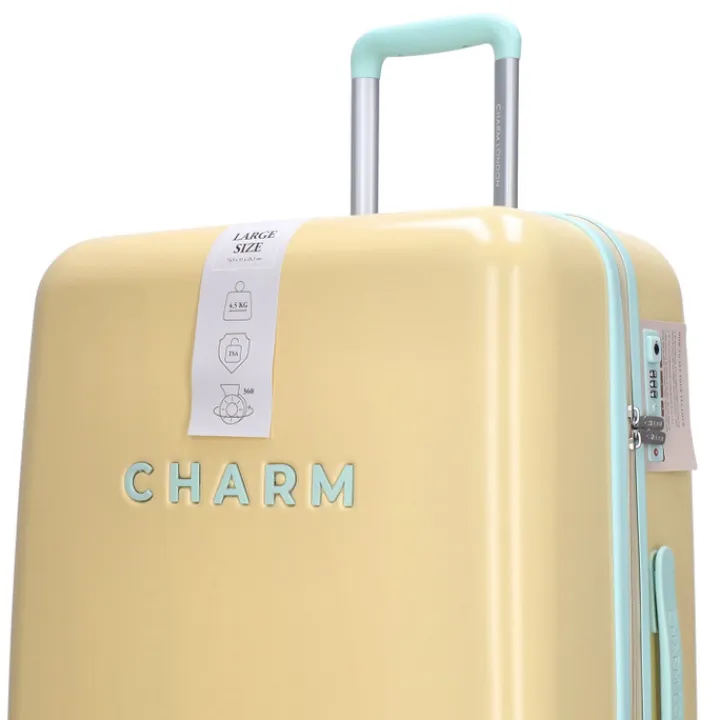 Lichtgewicht Koffers|Harde Koffers>Charm London Capetown Trolley L soft yellow