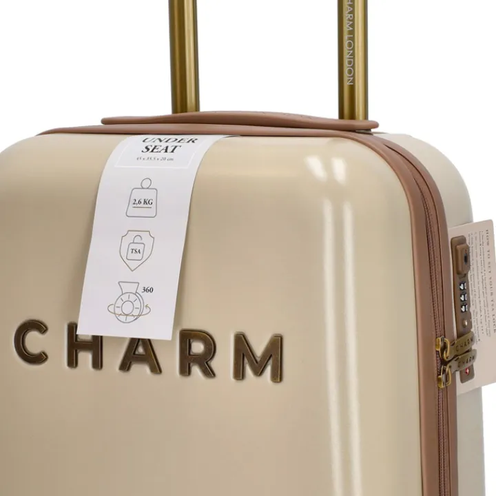 Handbagage Trolleys|Laptop Trolleys>Charm London Capetown Underseater beige