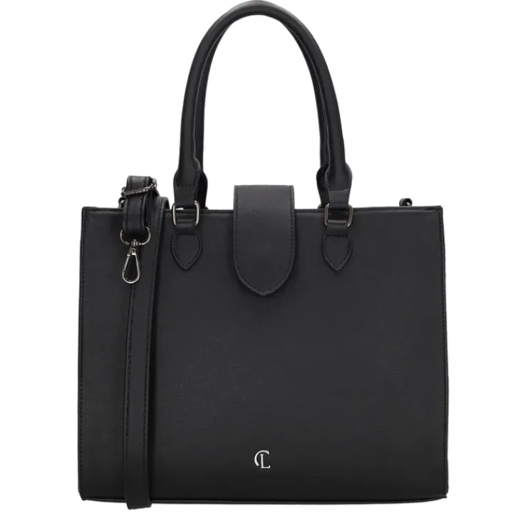 Shoppers|Schoudertassen>Charm London Castle Hill Handbag black