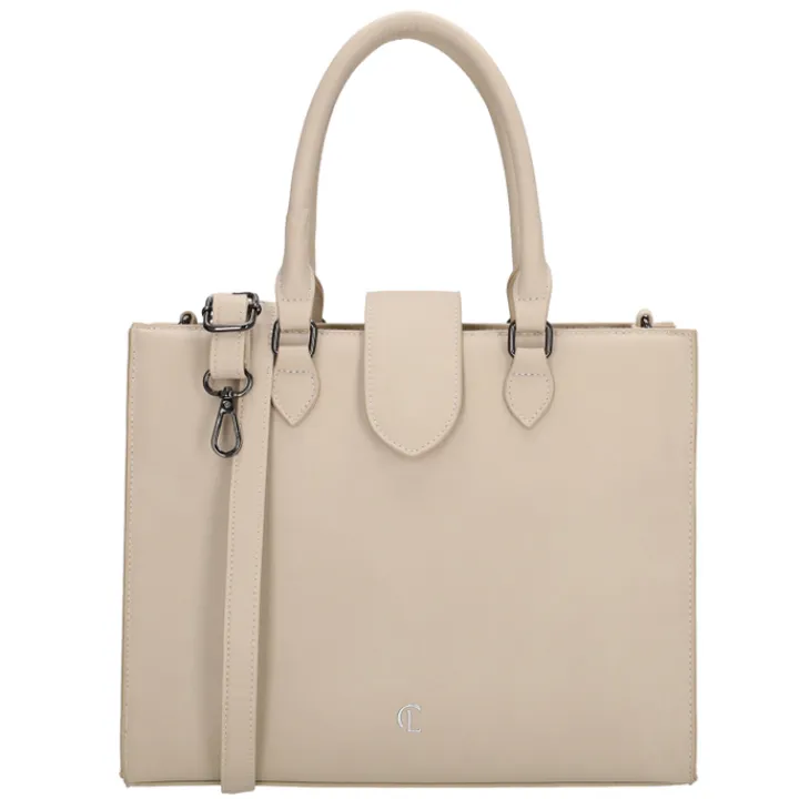 Shoppers|Schoudertassen>Charm London Castle Hill Handbag beige