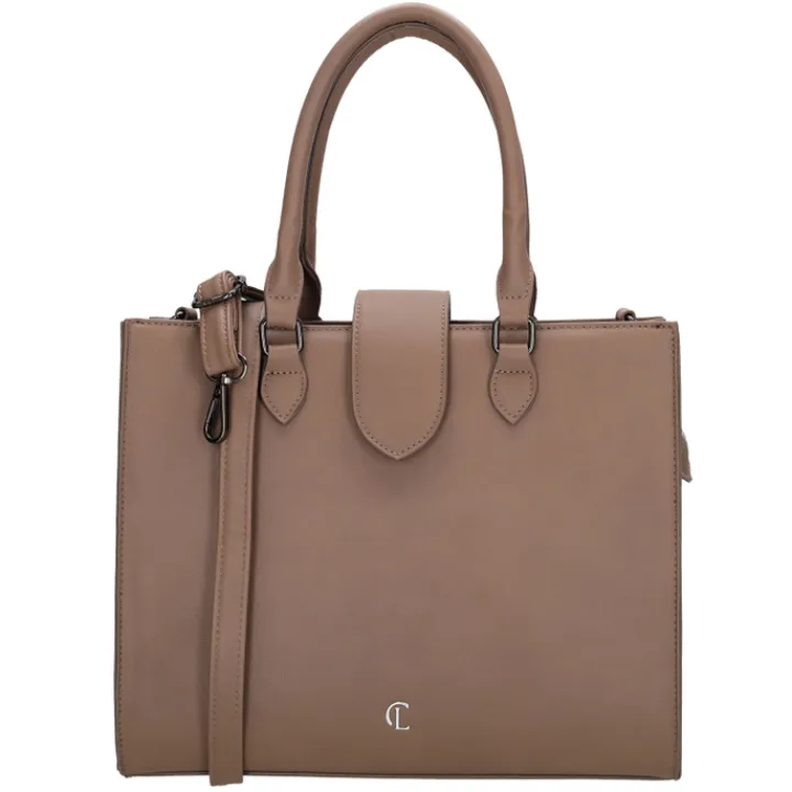 Shoppers|Schoudertassen>Charm London Castle Hill Handbag taupe