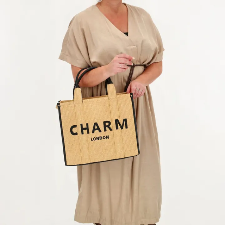 Schoudertassen|Handtassen>Charm London Harrow Handbag zand