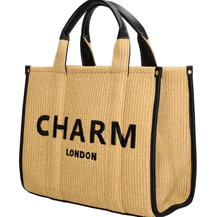 Schoudertassen|Handtassen>Charm London Harrow Handbag zand