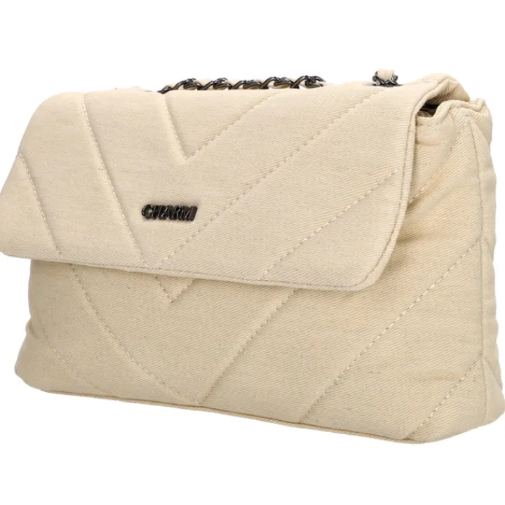 Shoppers|Schoudertassen>Charm London Hollywood Shoulderbag beige