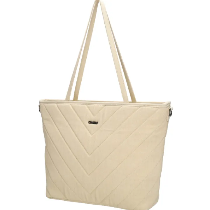 Shoppers|Schoudertassen>Charm London Hollywood Shopper beige