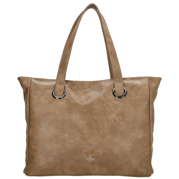 Schoudertassen|Fashion Tassen>Charm London Liberty Laptoptas 17.3" taupe