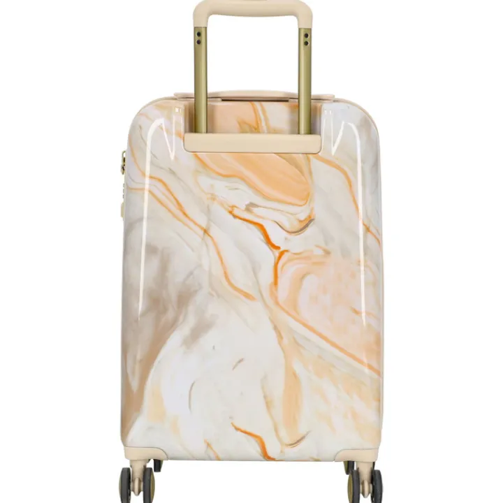 Koffersets|Reiskoffers>Charm London Marble Trolley Set creme