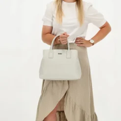 Schoudertassen|Handtassen>Charm London Mirabello Handbag lightgrey