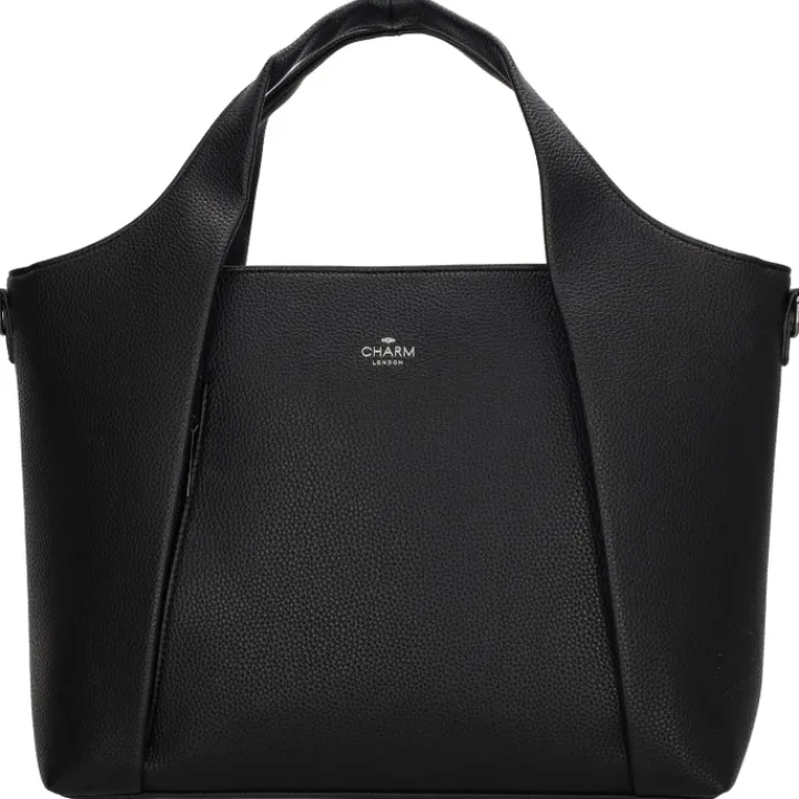 Schoudertassen|Handtassen>Charm London Mulberry Street Handbag zwart