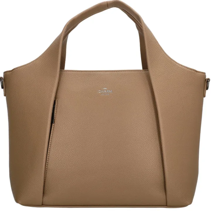 Schoudertassen|Handtassen>Charm London Mulberry Street Handbag taupe