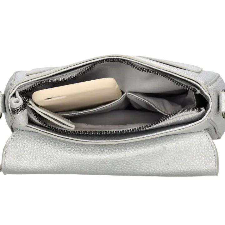 Schoudertassen|Crossbody>Charm London New York Shoulderbag silver