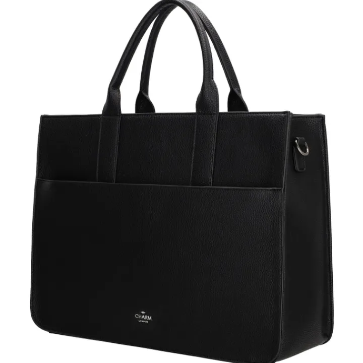 Schoudertassen|Handtassen>Charm London Princeton Laptopbag black