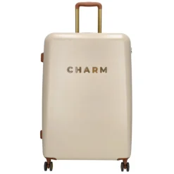 Reiskoffers|Koffersets>Charm London Travel Trolley Set beige