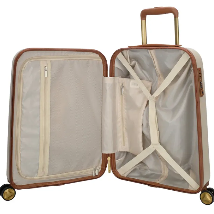 Reiskoffers|Koffersets>Charm London Travel Trolley Set beige