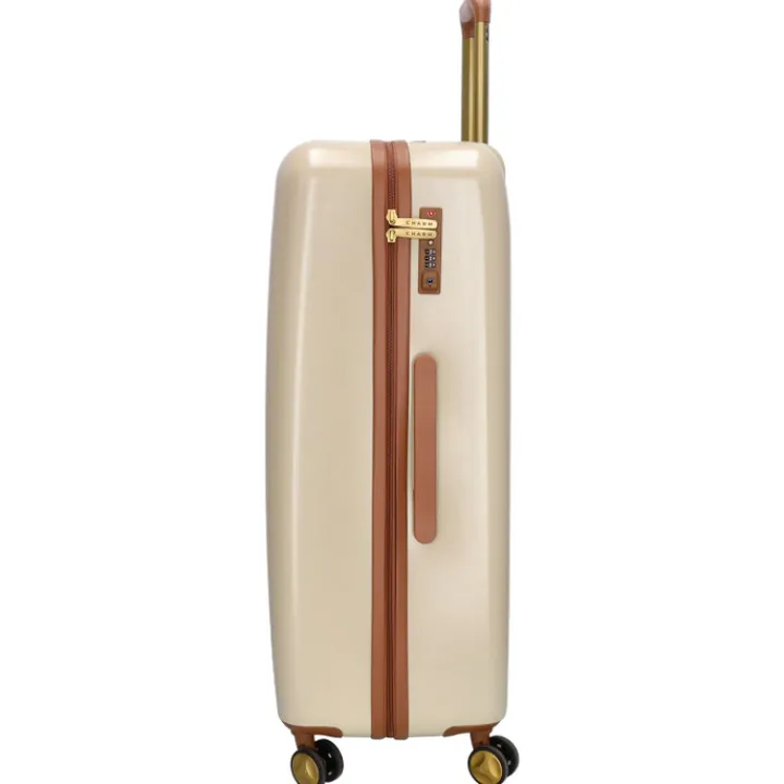 Reiskoffers|Koffersets>Charm London Travel Trolley Set beige