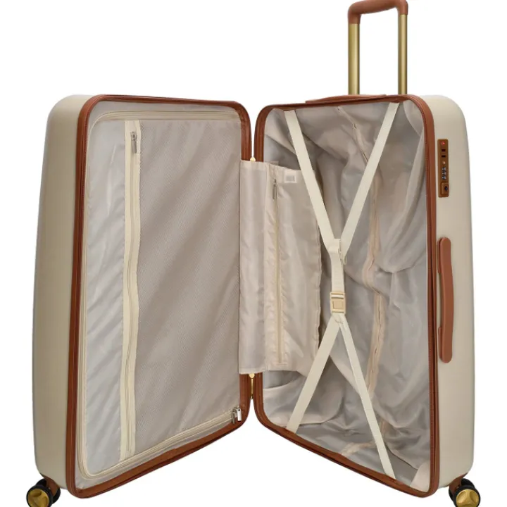 Reiskoffers|Koffersets>Charm London Travel Trolley Set beige