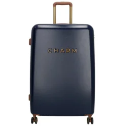 Reiskoffers|Koffersets>Charm London Travel Trolley Set blauw
