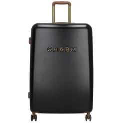 Lichtgewicht Koffers|Harde Koffers>Charm London Travel Trolley L zwart