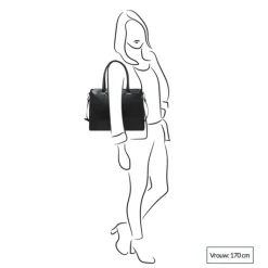 15 Inch Laptoptassen|Laptop Schoudertassen>Claudio Ferrici Classico Businessbag 15'' black