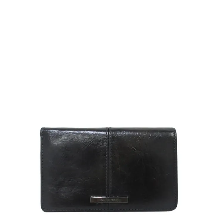 Rfid Portemonnees|Leren Portemonnees>Claudio Ferrici Pelle Vecchia Wallet navy