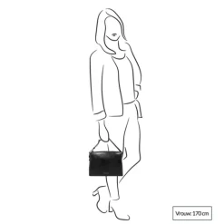 Schoudertassen|Crossbody>Claudio Ferrici Pelle Vecchia Shoulder Bag black
