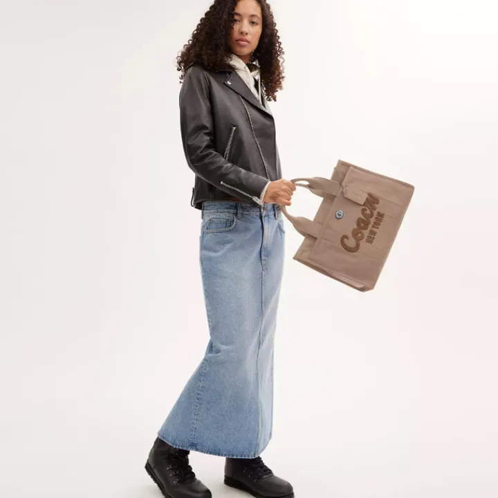 Schoudertassen|Handtassen>Coach Cargo Tote dark natural