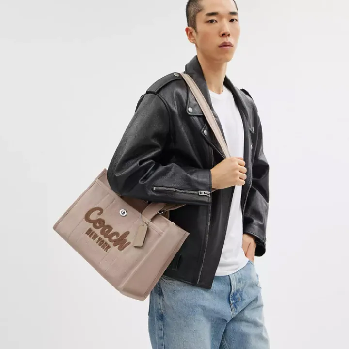 Schoudertassen|Handtassen>Coach Cargo Tote dark natural