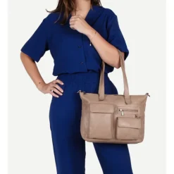 Shoppers|Schoudertassen>Cowboysbag Grenada Shopper mocca