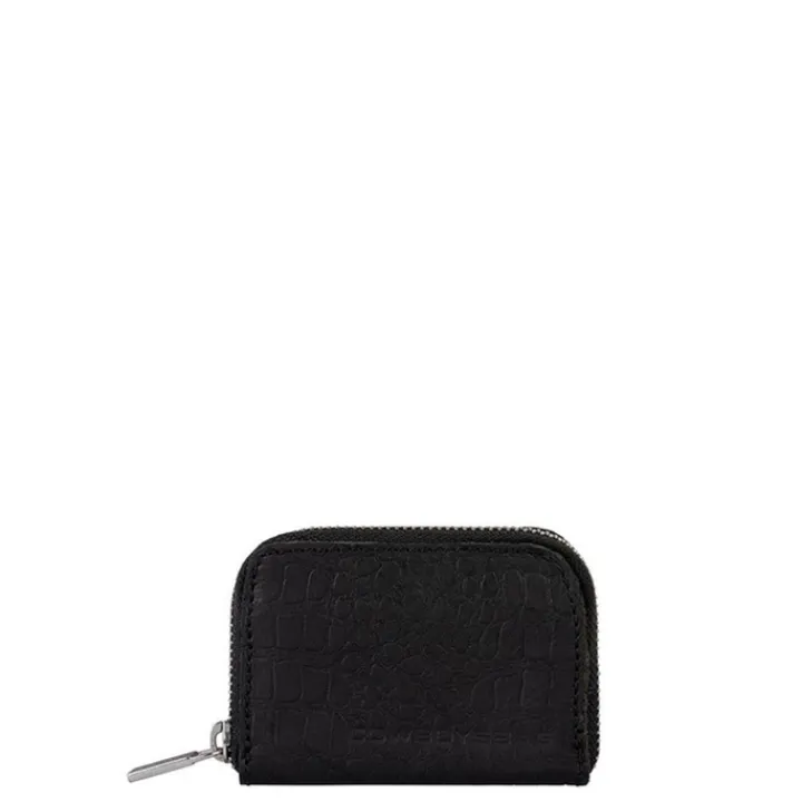 Leren Portemonnees|Dames Portemonnees>Cowboysbag Purse Holt croco black