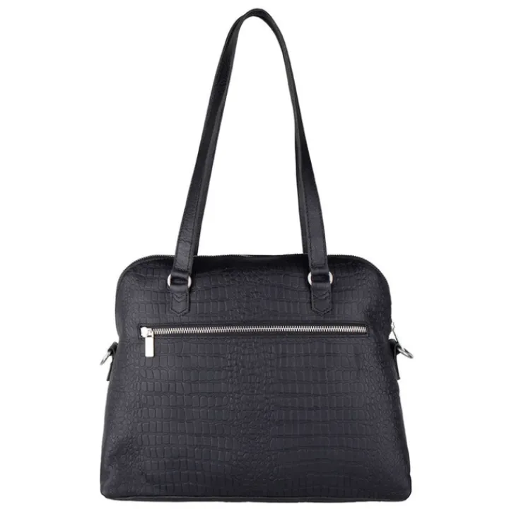 Schoudertassen|Handtassen>Cowboysbag Shoulderbag Winwick croco black