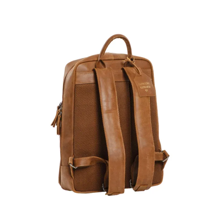 Heren Rugzakken|Dames Rugzakken>Daniel Ray Bachus Laptopbag cognac