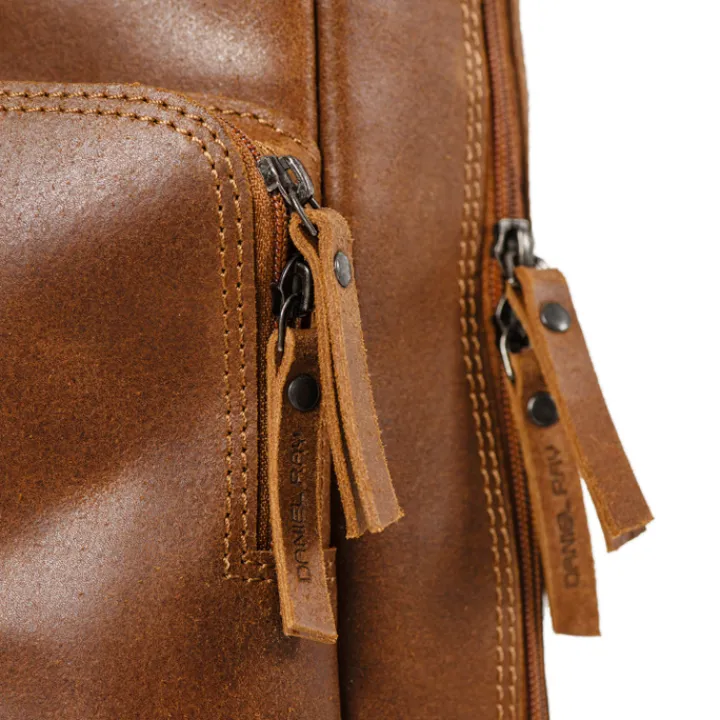 Heren Rugzakken|Dames Rugzakken>Daniel Ray Bachus Laptopbag cognac