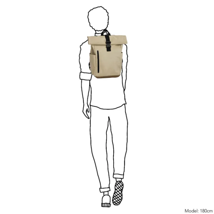 Heren Rugzakken|Schoolrugzak>Daniel Ray Griffith Rolltop Backpack L beige