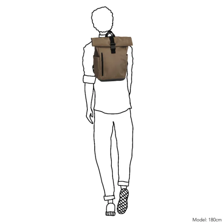 Schoolrugzak|Daypack>Daniel Ray Griffith Rolltop Backpack L taupe