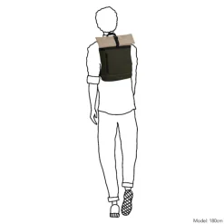 Kleine Rugzakken|Heren Rugzakken>Daniel Ray Hampton Waterproof Rolltop Backpack 15" mossgreen