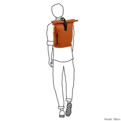 Heren Rugzakken|Dames Rugzakken>Daniel Ray Highlands Waterafstotende Laptop Backpack 15.6'' M orange