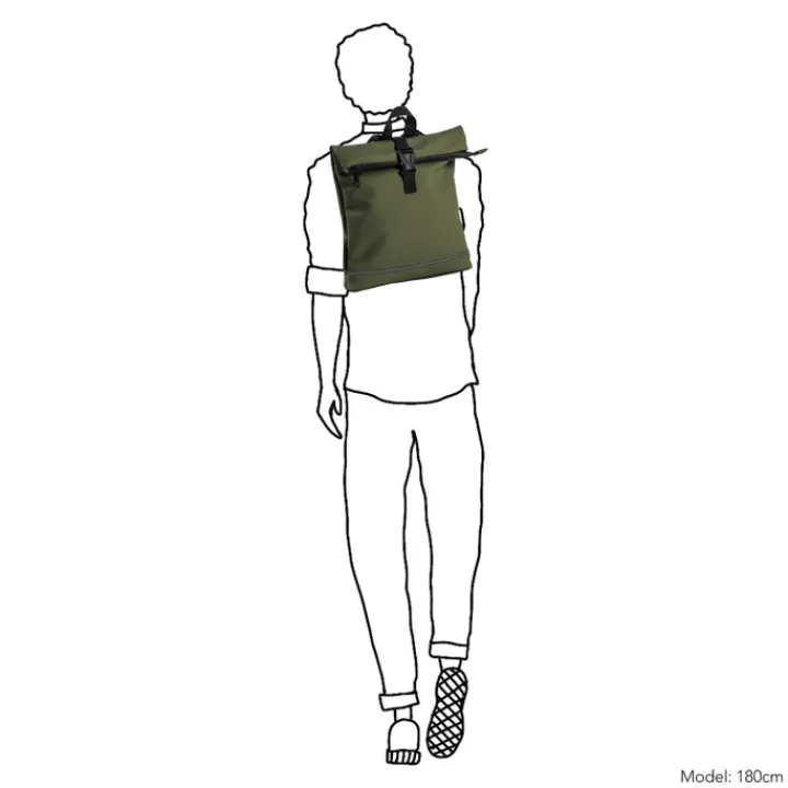 Mini Rugzakken|Kleine Rugzakken>Daniel Ray Jefferson Water-Repellent Backpack S olive green