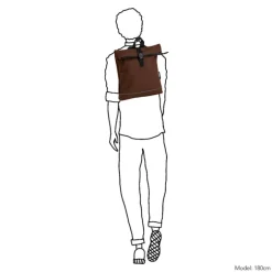 Mini Rugzakken|Kleine Rugzakken>Daniel Ray Jefferson Waterproof Rolltop Backpack S dark brown