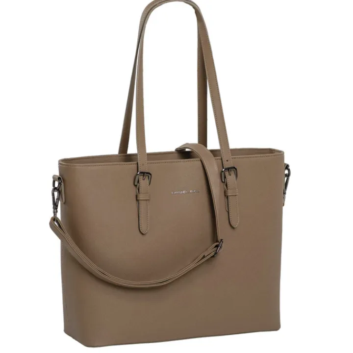 Shoppers|Schoudertassen>Daniel Ray Lithgow Laptop Shopper taupe